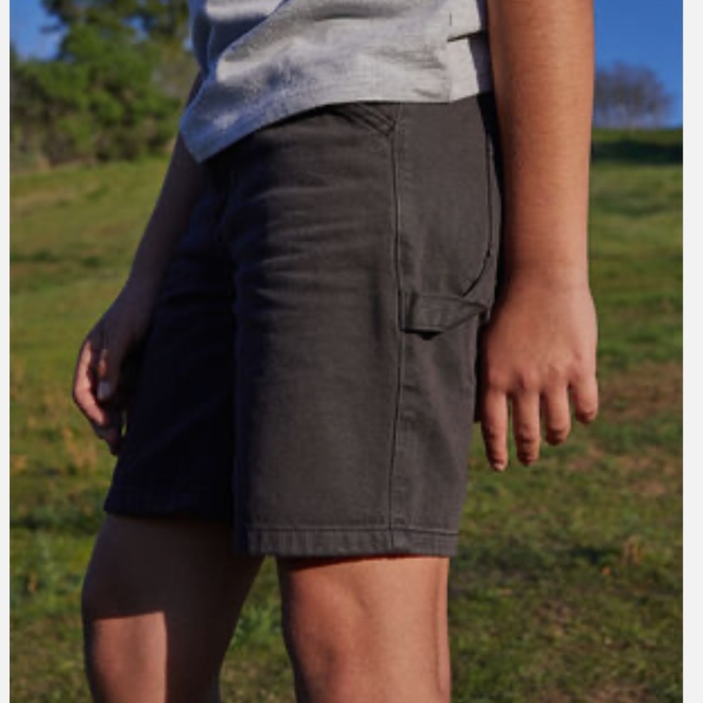 Pacsun Utility Carpenter‎ Denim Shorts Dark Wash Black Size 12 Kids